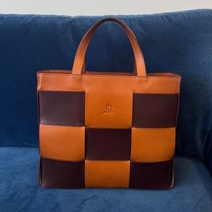 El Caballo Brown Leather ‎ Bag Made in Spain